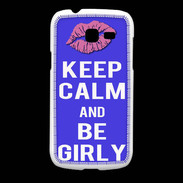 Coque Samsung Galaxy Fresh Keep Calm Girly Bleu