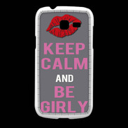 Coque Samsung Galaxy Fresh Keep Calm Girl Gris