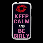 Coque Samsung Galaxy Fresh Keep Calm Girly Noir