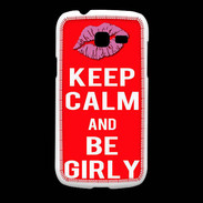 Coque Samsung Galaxy Fresh Keep calm Girly Rouge