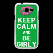 Coque Samsung Galaxy Fresh Keep Calm Girly Vert