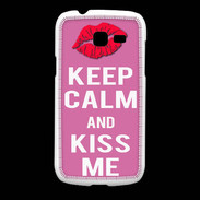 Coque Samsung Galaxy Fresh Keep Calm Kiss me Rose