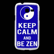 Coque Samsung Galaxy Fresh Keep Calm Be Zen Bleu