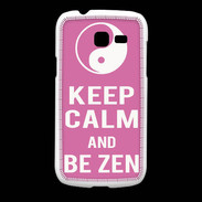 Coque Samsung Galaxy Fresh Keep Calm Be Zen Rose