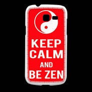Coque Samsung Galaxy Fresh Keep Calm Be Zen Rouge