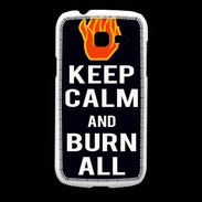 Coque Samsung Galaxy Fresh Keep Calm Burn Noir