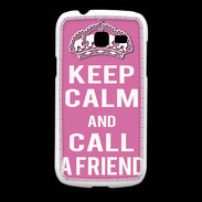 Coque Samsung Galaxy Fresh Keep Calm Call Rose