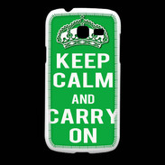 Coque Samsung Galaxy Fresh Keep Calm Carry on Vert