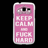 Coque Samsung Galaxy Fresh Keep Calm Fuck hard Rose