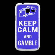 Coque Samsung Galaxy Fresh Keep Calm Gamble Bleu