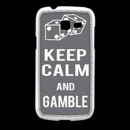 Coque Samsung Galaxy Fresh Keep Calm Gamble Gris