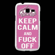 Coque Samsung Galaxy Fresh Keep Calm Fuck Off Rose
