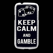 Coque Samsung Galaxy Fresh Keep Calm Gamble Noir