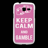 Coque Samsung Galaxy Fresh Keep Calm Gamble Rose
