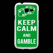 Coque Samsung Galaxy Fresh Keep Calm Gamble Vert