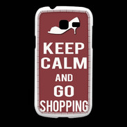 Coque Samsung Galaxy Fresh Keep Calm Go Shopping Brique