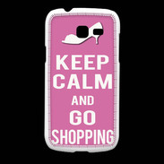 Coque Samsung Galaxy Fresh Keep Calm Go Shopping Rose