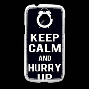 Coque Samsung Galaxy Fresh Keep Calm Hurry up Noir