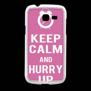 Coque Samsung Galaxy Fresh Keep Calm Hurry up Rose