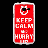 Coque Samsung Galaxy Fresh Keep Calm Hurry up Rouge