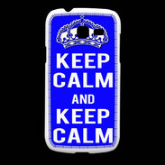 Coque Samsung Galaxy Fresh Keep Calm Bleu