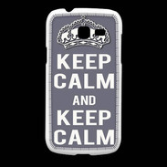 Coque Samsung Galaxy Fresh Keep Calm Gris