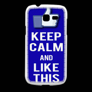 Coque Samsung Galaxy Fresh Keep Calm Like This Bleu