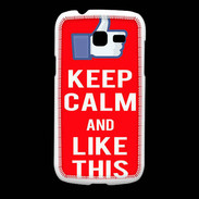 Coque Samsung Galaxy Fresh Keep Calm Like This Rouge
