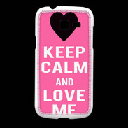 Coque Samsung Galaxy Fresh Keep Calm Love me Rose