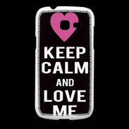 Coque Samsung Galaxy Fresh Keep Calm Love Noir