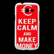 Coque Samsung Galaxy Fresh Keep Calm Make money Rouge