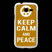Coque Samsung Galaxy Fresh Keep Calm Peace Orange
