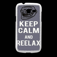 Coque Samsung Galaxy Fresh Keep Calm Reelax Gris