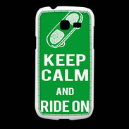 Coque Samsung Galaxy Fresh Keep Calm Ride on Vert