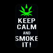 Coque Samsung Galaxy Fresh Keep Calm Smoke Noir