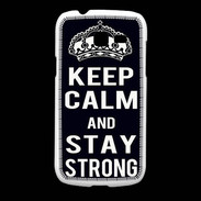 Coque Samsung Galaxy Fresh Keep Calm Stay strong Noir