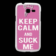 Coque Samsung Galaxy Fresh Keep Calm Suck me Rose