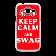 Coque Samsung Galaxy Fresh Keep Calm Swag Rouge