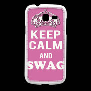 Coque Samsung Galaxy Fresh Keep Calm Swag Rose