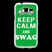 Coque Samsung Galaxy Fresh Keep Calm Swag Vert