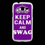 Coque Samsung Galaxy Fresh Keep Calm Swag Violet