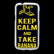 Coque Samsung Galaxy Fresh Keep Calm Take Banana Noir