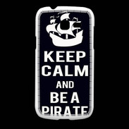 Coque Samsung Galaxy Fresh Keep Calm Be a Pirate Noir