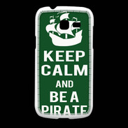 Coque Samsung Galaxy Fresh Keep Calm Be a Pirate Vert