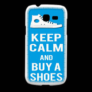Coque Samsung Galaxy Fresh Keep Calm Buy Shoes Cyan 