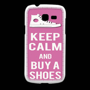 Coque Samsung Galaxy Fresh Keep Calm Buy Shoes Rose