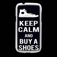 Coque Samsung Galaxy Fresh Keep Calm Buy Shoes Noir