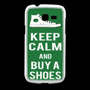 Coque Samsung Galaxy Fresh Keep Calm Buy Shoes Vert