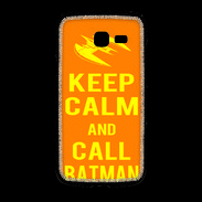 Coque Samsung Galaxy Fresh Keep Calm Call Batman Orange