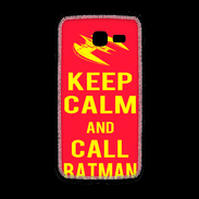 Coque Samsung Galaxy Fresh Keep Calm Call Batman Rouge